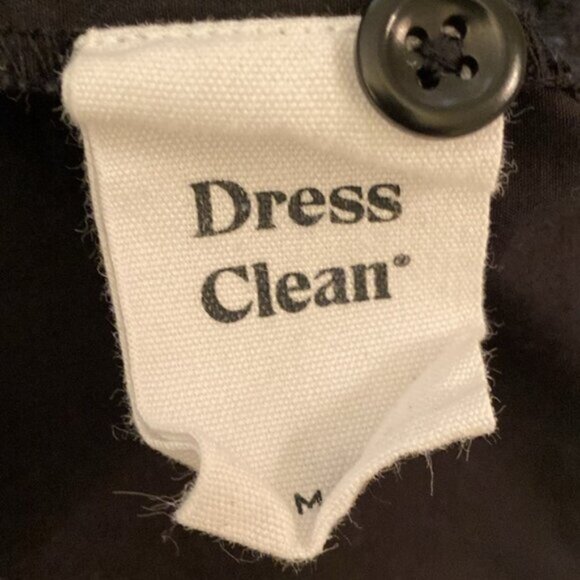 MATE the Label Poplin Organic Cotton Button Down Shirt Womens Large Jet Black - Picture 5 of 12